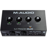 Interface De Áudio M track Duo M audio 2 Canais 24 Bits Usb
