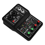 Interface De Áudio Teyun Q 12 Profissional Mesas De Som 5v Cor Preto