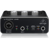 Interface De Áudio Usb Behringer U phoria Um2