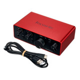 Interface De Áudio Usb Focusrite Scarlett