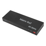 Interface Multimídia Switcher 6x2 Hd Divisor De 6 Entradas
