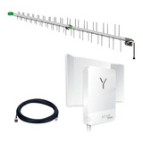 Internet 4g Voz E Dados Cabo 10m Antena Todas Bandas 15 Dbi