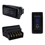 Interruptor Botão Vidro Elétrico Universal Adaptação Led Az