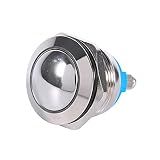 Interruptor De Botão  Botão De Pressão Fydun 19 Mm à Prova D água Carro Metal Botão Buzina Interruptor Momentâneo 12 V Para Interruptor De Carro Interruptor De Buzina Interruptor De Desligamento Luzes De Aviso