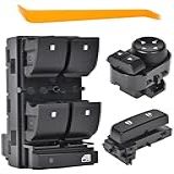 Interruptor De Controle De Janela Elétrica Interruptor De Bloqueio Da Porta Do Lado Do Motorista Frontal E Interruptor De Espelho Compatível Com Chevy Silverado GMC Sierra 1500 2500HD 3500HD