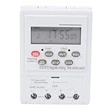 Interruptor De Controle De Tempo De Microcomputador 220V Temporizador Digital Automático Programável Faixa De Controle De Tempo 1Min 168H 16 Grupos Desligados Diariamente