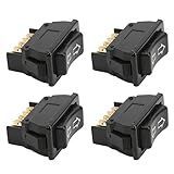 Interruptor De Janela Elétrica De 5 Pinos Concha De Plástico Setas Duplas DC12V 24V Fácil De Instalar Interruptores De Elevação De Vidro Para Automóveis