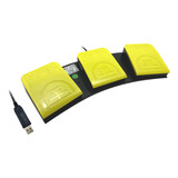Interruptor De Pedal Triplo Usb Para Teclas De Atalho Person