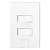 Interruptor Duplo Apagador Pluzie Modular - 2 Teclas Simples 4x2