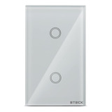 Interruptor Inteligente Alexa 2 Botões 4x2 Steck Cor Branco