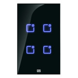 Interruptor Inteligente Weg Touch 4 Botões Wifi E Rf Alexa