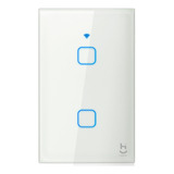 Interruptor Inteligente Wi fi Touch 2 Botões Geonav Vidro