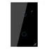 Interruptor Inteligente Wifi 2 Botões Smart Touch Tuya Alexa Cor Preto 127/220v
