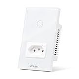 Interruptor Inteligente WiFi Com Tomada Interruptor Smart Sem Fio Doméstico Multifuncional Controle Remoto De Eletrodomésticos Por Celulares Interruptor Cronometrado 1 Botões
