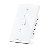 Interruptor Inteligente WiFi Interruptor Smart Sem Fio Doméstico Multifuncional Controle Remoto De Eletrodomésticos Por Celulares Interruptor Cronometrado 3 Botões MB303 Com Neutro 