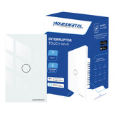 Interruptor Inteligente Wifi Novadigital 1 Botão Touch Tuya Smart Life Alexa Google 110v 220v Branco