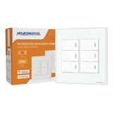 Interruptor Inteligente Zigbee 4x4 6 Teclas Físicas Automação Smart Alexa Google Home Novadigital