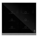 Interruptor Inteligente Zigbee 6 Botão Touch Preto