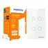 Interruptor Inteligente Zigbee Novadigital 4 Botões Touch Alexa Google Tuya Smart Life 110v 220v Branco