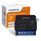 Interruptor Mini 3 Canais Módulo Relé Zigbee Automação Tuya