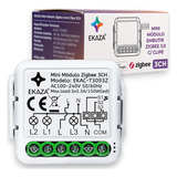 Interruptor Mini Módulo Relé Zigbee 3 Canais Automação Tuya