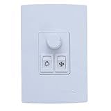 Interruptor Para Ventilador De Teto Dimmer Para Ventilador Interruptor 1 Lâmpada Interruptor Controle Giratório Qualitronix QV371