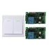 Interruptor Parede Duplo Lampada Relé Wifi Controle Remoto