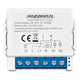 Interruptor Relé Inteligente Wifi 2 Canais Novadigital Mini Smart Switch Módulo Tuya Smart Life Alexa Google 110v 220v Branco