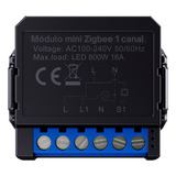 Interruptor Relé Inteligente Zigbee 1 Canal Novadigital Mini Smart Swtich Tuya Alexa Smart Life 110v 220v Preto