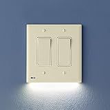 Interruptor SnapPower único Para Interruptores De Luz Dupla Placa De Parede Com Luzes Noturnas De LED Embutidas Opções De Brilho Dim Off Sensor Liga Desliga Automático Balancim Amêndoa
