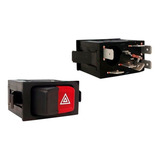 Interruptor Tecla Botão Pisca Alerta Emergencia Kostal Volkswagem Gol Saveiro Santana Quantum Caminhões 1984 Em Diante