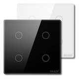 Interruptor Touch 4x4 Wifi 4 Saidas Ekaza Alexa E Google