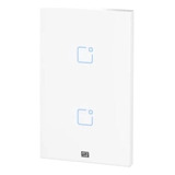 Interruptor Touch Wi fi Rf Com Placa 4x2 Weg Home 2 Branco