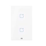 Interruptor Touch Wi Fi RF Com Placa 4X2 Whome 2 Branco