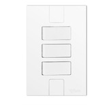 Interruptor Triplo Apagador Pluzie Modular 3 Teclas 4x2
