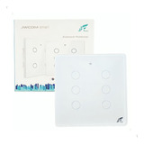 Interruptor Wifi Inteligente 4x4 6 Botões Smart Touch Alexa