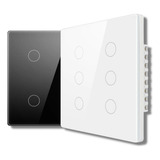 Interruptor Wifi Inteligente 4x4 6 Botões Smart Touch Alexa