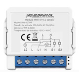 Interruptor Wifi Mini 2 Canais Ms 104b Nova Digital App Tuya