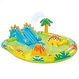 Intex Piscina Inflantil Playground Centro De Diversões Inflável Dinossauro 143 Litros