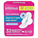Intimus Absorvente Tripla Proteção Suave Com Abas   32 Unidades