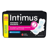 Intimus Absorventes Discreto Noturno Extra Suave Com Abas 28 Unidades