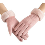 Inverno Feminino Quente Engrossar Luvas De Moda À Prova De V