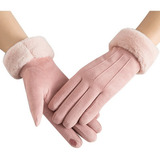 Inverno Feminino Quente Engrossar Luvas De Moda À Prova De V