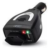 Inversor Compacto Carro Caminhão 75w 12v P 110v Usb Veicular