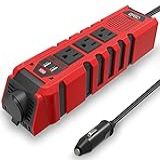 Inversor De Potência De Carro De 150 W Conversor CC De 12 V Para 110 V Com 3 Tomadas CA 2 Carregadores Rápidos Portas USB De 2 4 A Adaptador De Carregador De Isqueiro