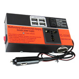 Inversor De Potência Para Carro 200w 12v 24v 4 Usb 110v 220v