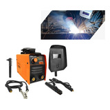 Inversora Máquina De Solda 140a Bivolt Acessórios Cor Laranja Frequência 60 127 220v