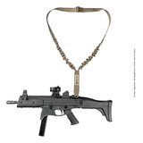 Invictus Bandoleira Tática 1 Ponta Strap Com Encaixe Colete Cor Coyote