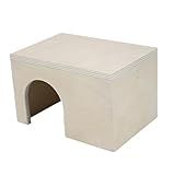 Ioensy Casa De Hamster De Madeira Pequeno Castelo Para Animais De Estimação Cabana De Hamster Brinquedo De Madeira Pequeno Esconderijo Para Animais De 