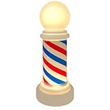 Ioensy Sinais De Luz Luminosa Para Barbeiro Luz De Salão Decoração De Barbeiro Lâmpada De Poste De Salão Luz De Barbeiro Para Lâmpada De Barbearia